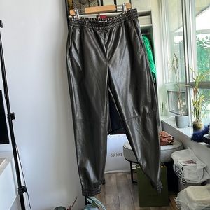 Aritzia Babaton faux leather pants. Size 8.